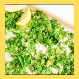Lemon Tahini Kale Chips